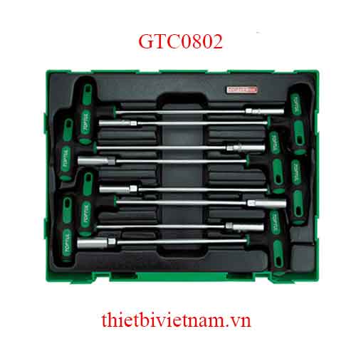 BỘ CẦN SIẾT CHỮ T 8 CHI TIẾT TOPTUL GTC0802