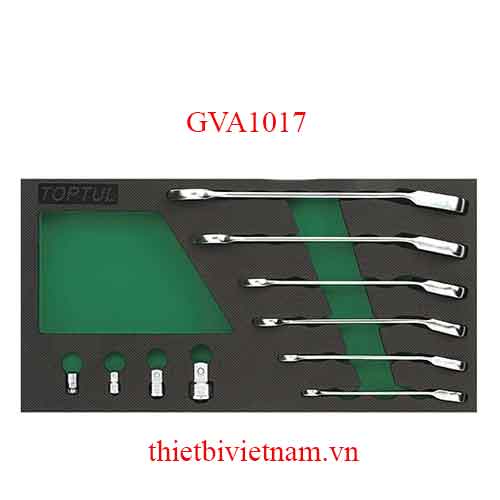 BỘ CẦN SIẾT LỰC 10 CHI TIẾT TOPTUL GVA1017