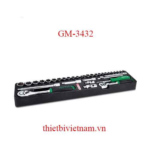 BỘ CẦN SIẾT TỰ ĐỘNG 34 CHI TIẾT TOPTUL GM-3432