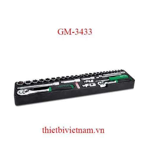 BỘ CẦN SIẾT TỰ ĐỘNG 34 CHI TIẾT TOPTUL GM-3433