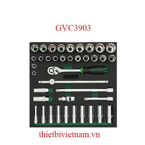 BỘ CẦN XIẾT TỰ ĐỘNG 1/2 INCH 39 CHI TIẾT TOPTUL GVC3903