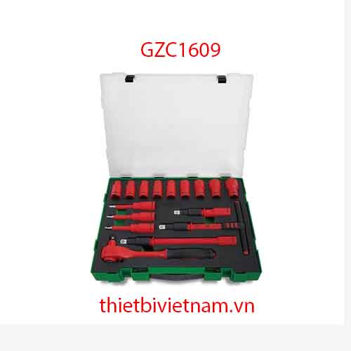 BỘ CẦN XIẾT VÀ TUÝP LỤC GIÁC 1/2 INCH CÁCH ĐIỆN TOPTUL GZC1609