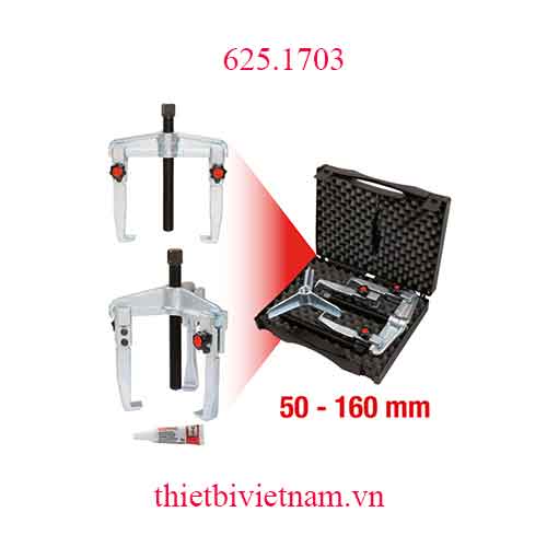 Bộ cảo 2-3 chấu trong ngoài kết hợp 7 món 50-160mm KS Tools 625.1703