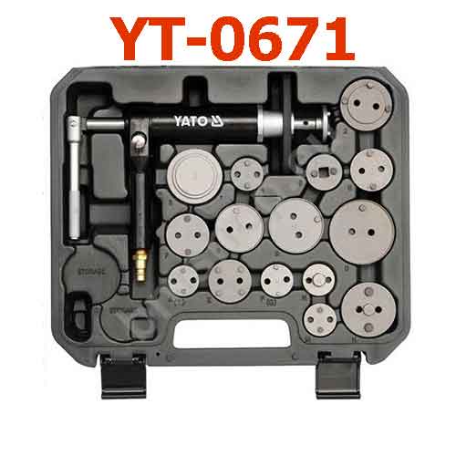 Bộ cảo đĩa thắng,Calip dùng khí nén 16 món YATO YT-0671