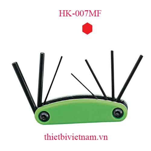 BỘ CHÌA VẶN LỤC GIÁC 7 CHIẾC HỆ MÉT HÃNG GENIUS HK-007MF
