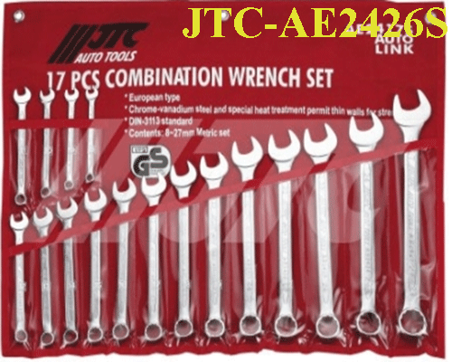 Bộ cờ lê 1 đầu chòng 26 chi tiết tiêu chuẩn châu Âu JTC-AE2426S