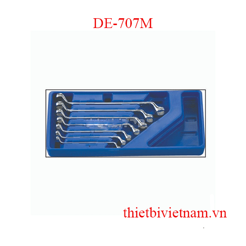 Bộ Cờ Lê 2 Đầu Tròng 7 Chi Tiết Genius DE-707M