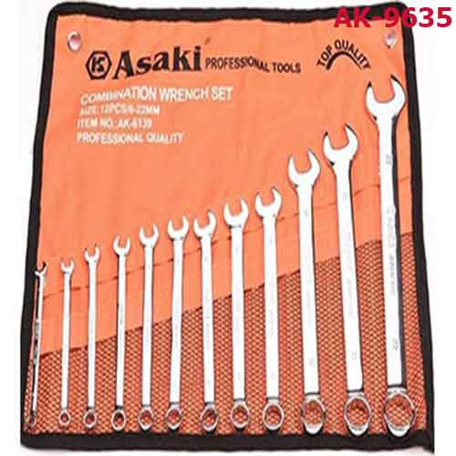 Bộ cờ lê 2 đầu vòng xi bóng AK-9635