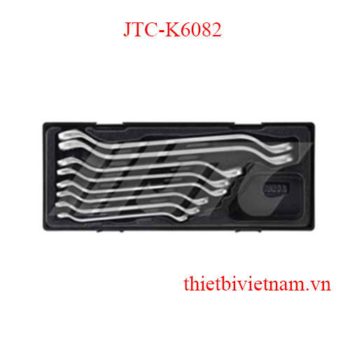 Bộ cờ lê 2 tròng nghiêng 450 – 8 chi tiết JTC JTC-K6082