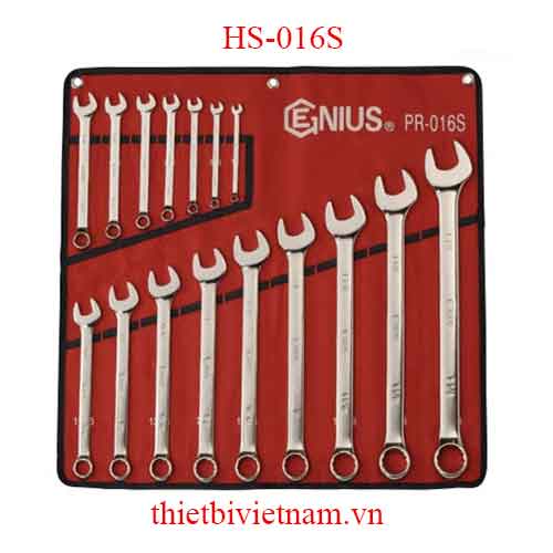 BỘ CỜ LÊ GENIUS ĐẦU TRÒNG ĐẦU MỞ LOẠI MỜ 16 CHIẾC HỆ INCH GENIUS HS-016S