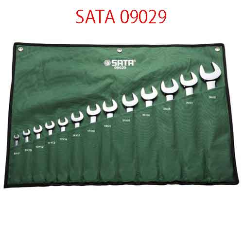Bộ cờ lê hai đầu miệng 13 chi tiết (hệ mét) SATA 09029