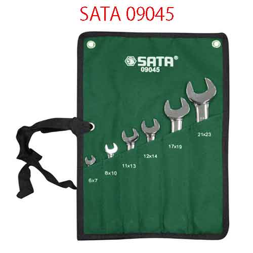 Bộ cờ lê hai đầu miệng 6 chi tiết (hệ mét) SATA 09045