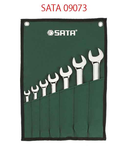 Bộ cờ lê hai đầu miệng 7 chi tiết (hệ mét) SATA 09073