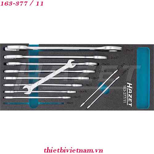 Bộ cờ lê hai đầu mở hazet 163-377/11
