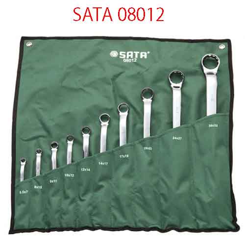 Bộ cờ lê hai đầu vòng 10 chi tiết ( hệ mét) SATA 08012