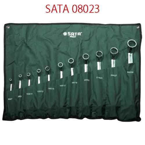 Bộ cờ lê hai đầu vòng 11 chi tiết ( hệ mét) SATA 08023