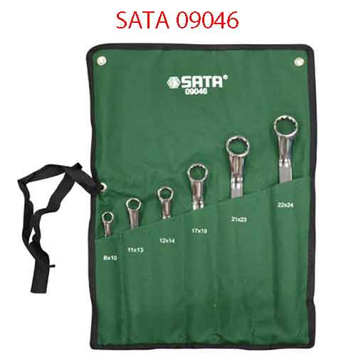 Bộ cờ lê hai đầu vòng 6 chi tiết(hệ mét) SATA 09046
