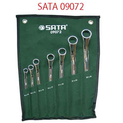 Bộ cờ lê hai đầu vòng 7 chi tiết (hệ mét) SATA 09072