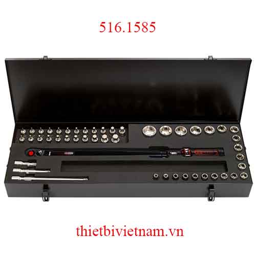 Bộ cờ lê lực 1/2 inch đầu rachet đảo chiều 48 pcs, 80-420 Nm model 516.1585 KS Tools