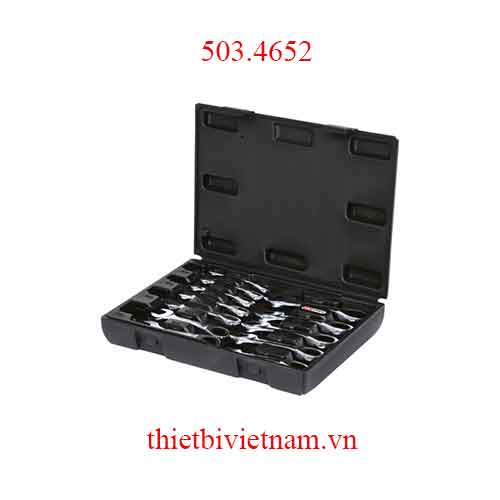 Bộ cờ lê mập ú đầu ratchet mở bulong góc hẹp 8-19 mm model 503.4652 KS Tools