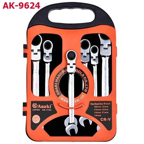 Bộ cờ lê miệng vòng 2 chiều AK-9624