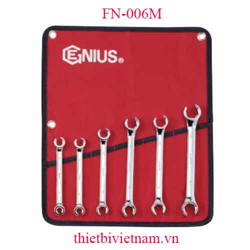 BỘ CỜ LÊ MỞ ĐAI ỐC LOE LOẠI BÓNG 6 CHIẾC HỆ MÉT GENIUS FN-006M
