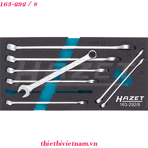 Bộ cờ lê một đầu khóa một đầu mở hazet 163-292/8