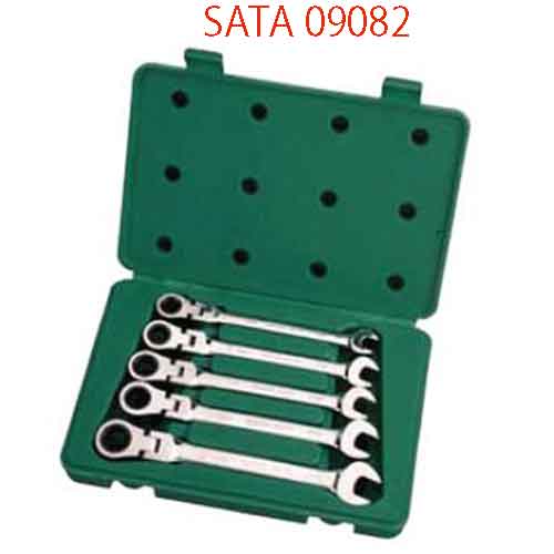 Bộ cờ lê tự động đảo chiều 5 chi tiết (hệ mét) SATA 09082