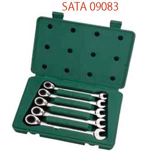 Bộ cờ lê tự động đảo chiều 5 chi tiết (hệ mét) SATA 09083