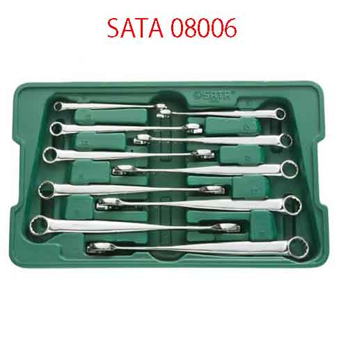 Bộ cờ lê vòng miệng 10 chi tiết ( hệ mét) SATA 08006