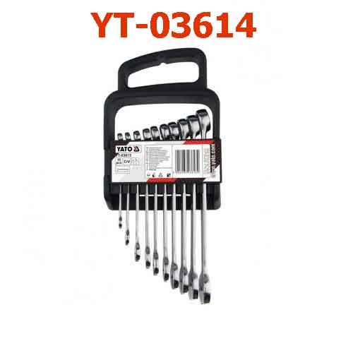 Bộ cờ lê vòng miệng 10 chi tiết YATO YT-03614