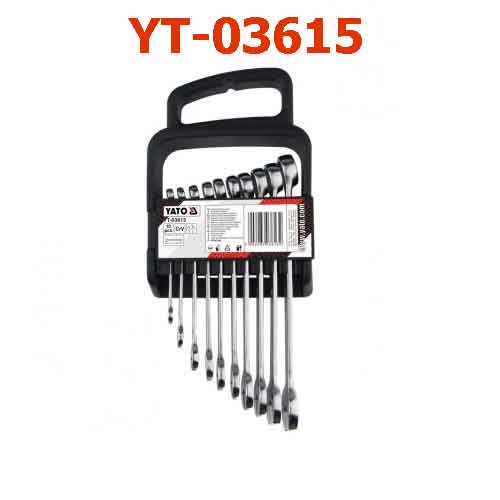 Bộ cờ lê vòng miệng 10 chi tiết YATO YT-03615
