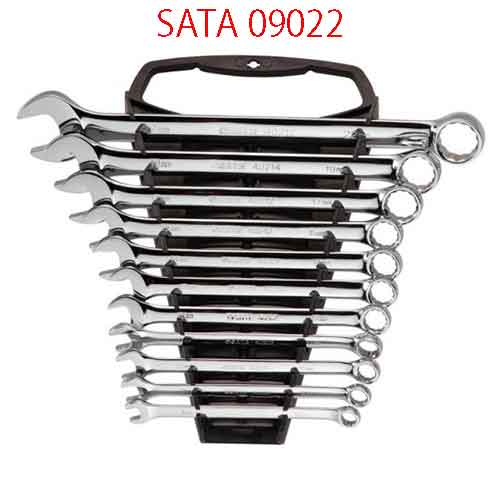 Bộ cờ lê vòng miệng 11 chi tiết (hệ mét) SATA 09022
