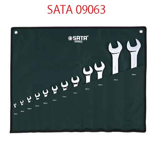 Bộ cờ lê vòng miệng 12 chi tiết (hệ mét) SATA 09063