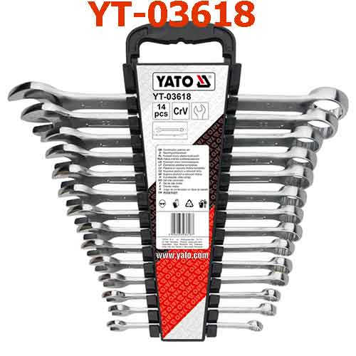 Bộ cờ lê vòng miệng 14 chi tiết YATO YT-03618