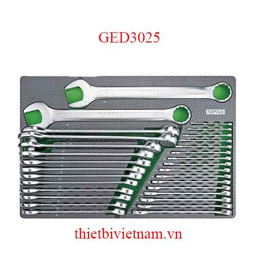 BỘ CỜ LÊ VÒNG MIỆNG 30PCS TOPTUL GED3025