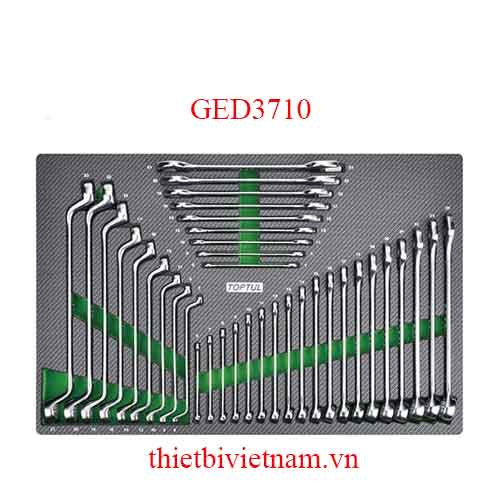 BỘ CỜ LÊ VÒNG MIỆNG 37 CHI TIẾT TOPTUL GED3710