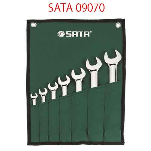 Bộ cờ lê vòng miệng 7 chi tiết (hệ mét) SATA 09070
