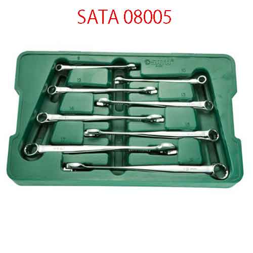 Bộ cờ lê vòng miệng 8 chi tiết ( hệ mét) SATA 08005
