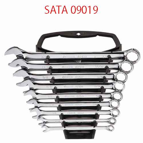Bộ cờ lê vòng miệng 9 chi tiết (hệ inch) SATA 09019