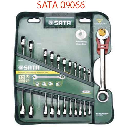 Bộ cờ lê vòng miệng tự động 12 chi tiết SATA 09066