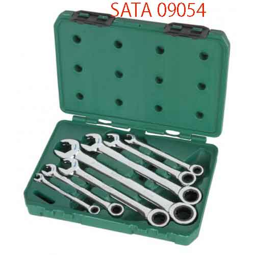 Bộ cờ lê vòng miệng tự động 7 chi tiết (hệ mét) SATA 09054