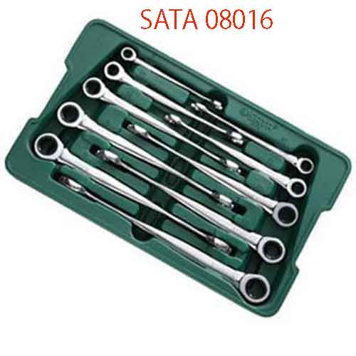 Bộ cờ lê vòng miệng tự động x-beam 10 chi tiết SATA 08016