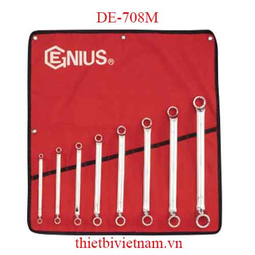 BỘ CỜ LÊ VÒNG MIỆNG TỰ LẮC LOẠI BÓNG 15 CHIẾC HỆ INCH HÃNG GENIUS GW-7715S
