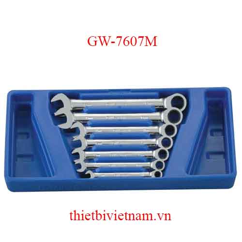 BỘ CỜ LÊ VÒNG MIỆNG TỰ LẮC LOẠI BÓNG 7 CHIẾC HỆ MÉT GENIUS GW-7607M