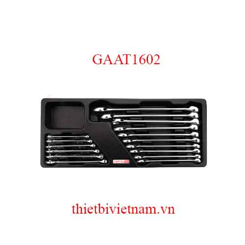 BỘ CỜ LÊ VÒNG MỞ 15 ĐỘ 6-24 MM - 16 MÓN TOPTUL GAAT1602