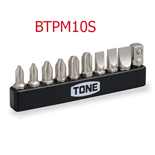 Bộ đầu bit tô vít cỡ 1/4'', 10 chi tiết
