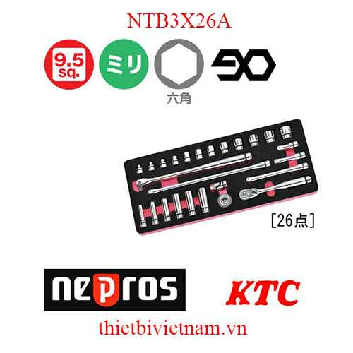 Bộ đầu khẩu kết hợp Nepros NTB3X26A