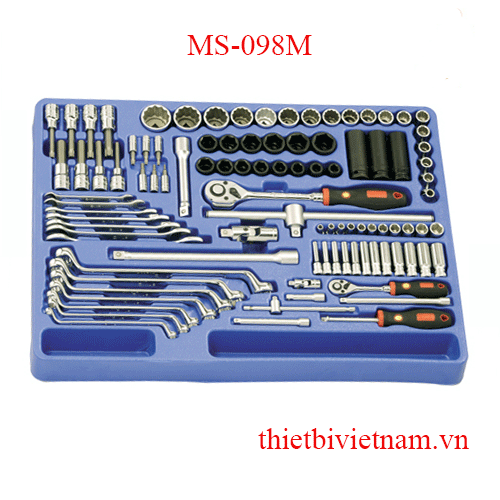 Bộ Đầu Khấu Tay Vặn 98 Chi Tiết Genius MS-098M
