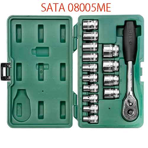 Bộ đầu tuýp 15 chi tiết 1/2